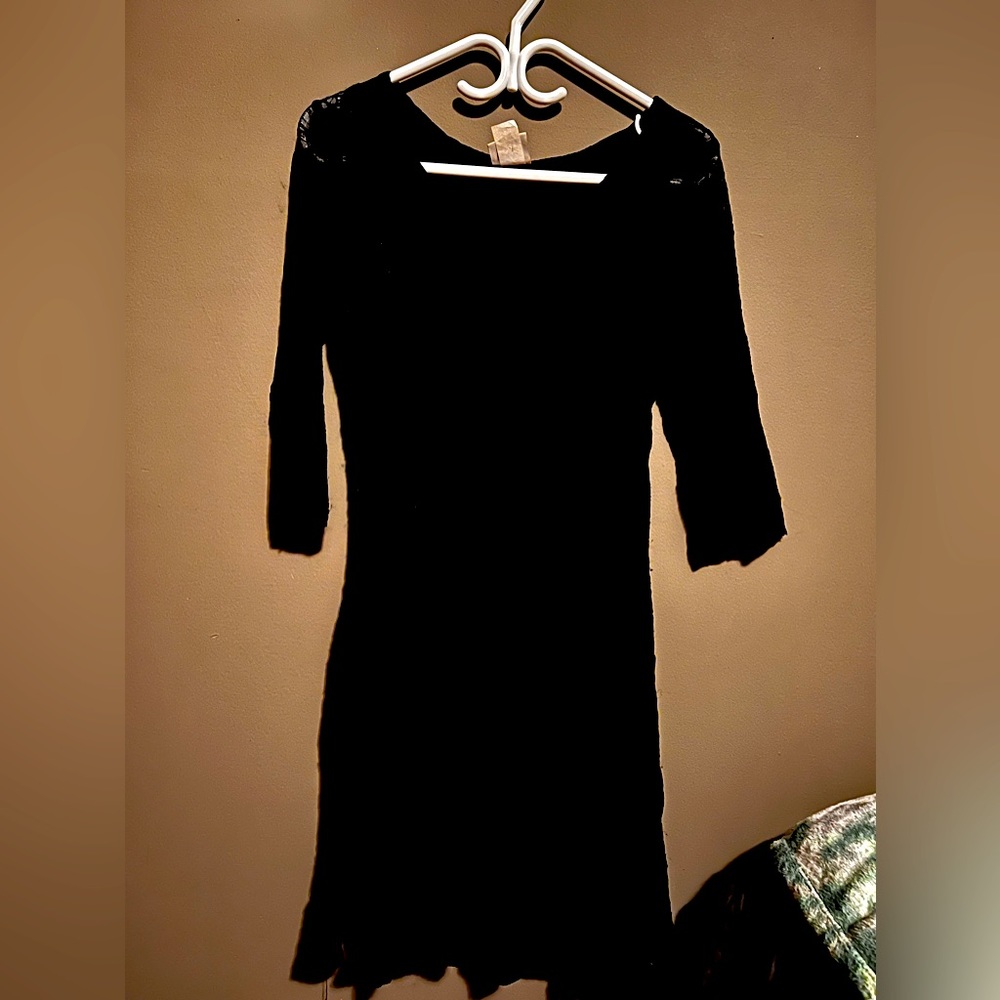 Rods western black lace dress
